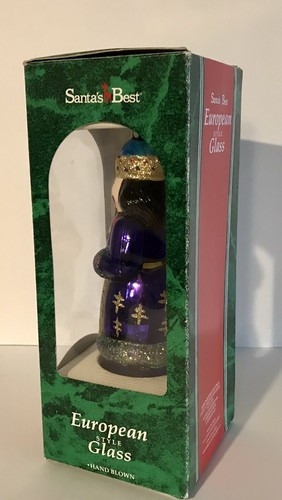 Nutcracker Christmas Ornament Santas Best 1995 European Style Hand Blown Glass - Picture 4 of 18