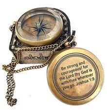 New Inspirational Gift Compass - God My Lord Guide Me - Uplifting Baptism Gift