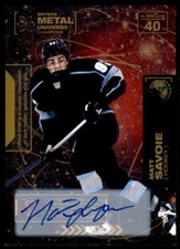 2021-22 Metal Champions Gold Auto #40 Matt Savoie RC Auto 12/25 2021 Upper Deck