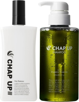 Chap Up hair growth agent lotion 120mL CU shampoo 300mL organic