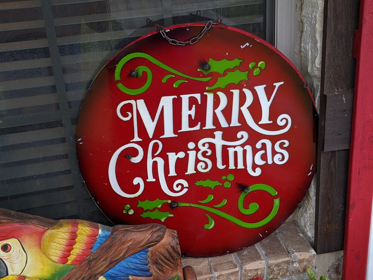 Outdoor merry christmas sign deals