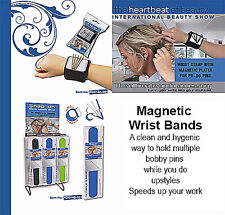 Magnetic Silicone Wrist Strap Bracelet to Hold Metal Bobby Pins and Clips  in Easy Reach 