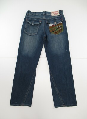 TRUERELIGION JOEYステッチデニム W34L33 TRUERELIGION JOEYステッチデニム W34L33