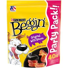 Purina Beggin' Strips Dog Treats Original with Bacon Flavor Dog Chews Snacks