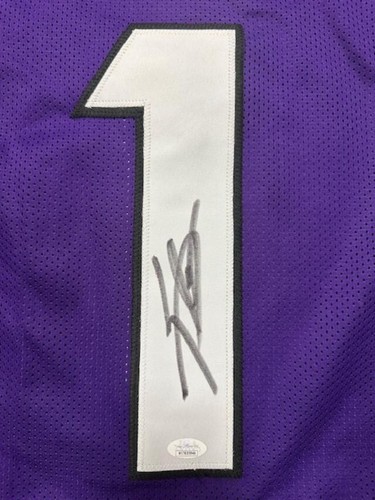 Trevius Hodges-Tomlinson SIGNIERTES AUTO-TRIKOT JSA ZEUGE ** TCU GEHÖRNTE FRÖSCHE ** - Bild 2 von 3