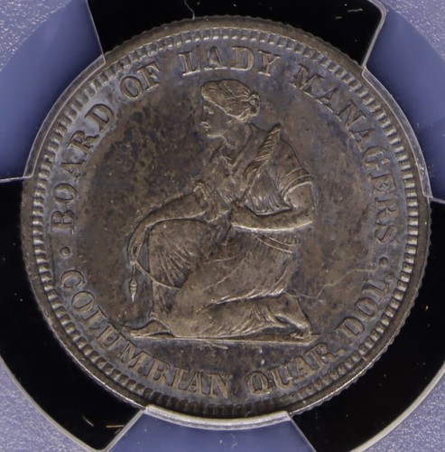 1893 Isabella Quarter PCGS UNC Details-Environmental Damage - Picture 3 of 4