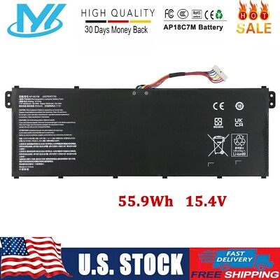  AP18C7M Battery For Acer Swift 3 SF313-52 SF313-52G SF313-53 Swift 5 SF514-54T