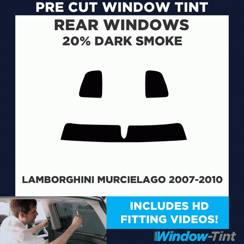 For Lamborghini Murcielago 2007-10 Pre Cut Window Tint Kit 20% Dark Rear Film - Picture 2 of 10