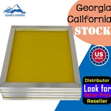 GA/CA 6 PACK 23"x31" Aluminum Frame Silk Screen Printing Screens 200 Yellow Mesh