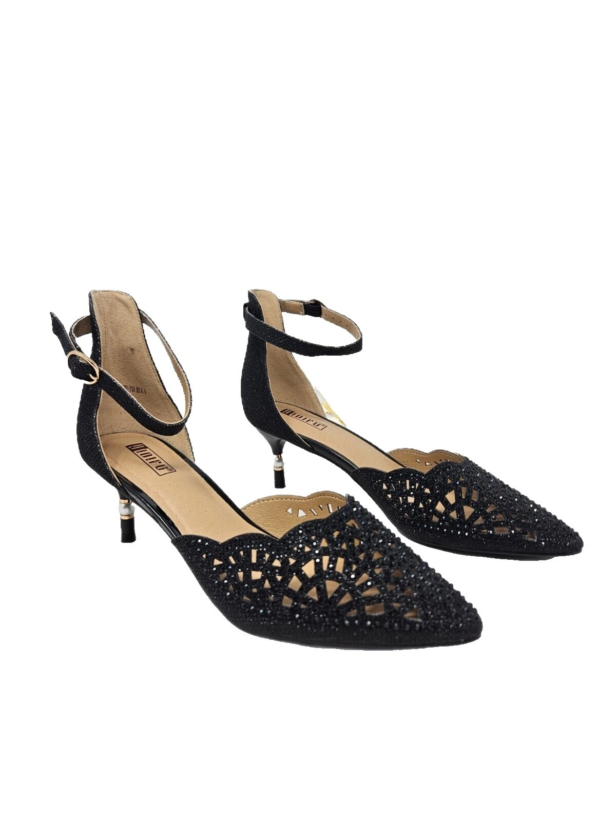 Черные туфли для новобрачных Kitten