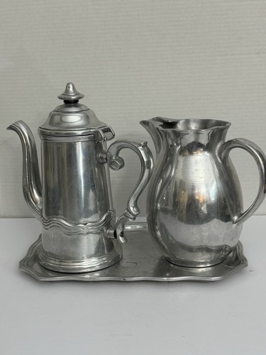 Vintage Zinn Kaffee & Teeservice Sheffield England Reproduktion - Bild 2 von 14