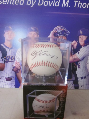 DYLAN CREWS LSU TIGERS WASHINGTON NATIONALS SIGNIERTER OFFIZIELLER MLB BALL IM WÜRFEL