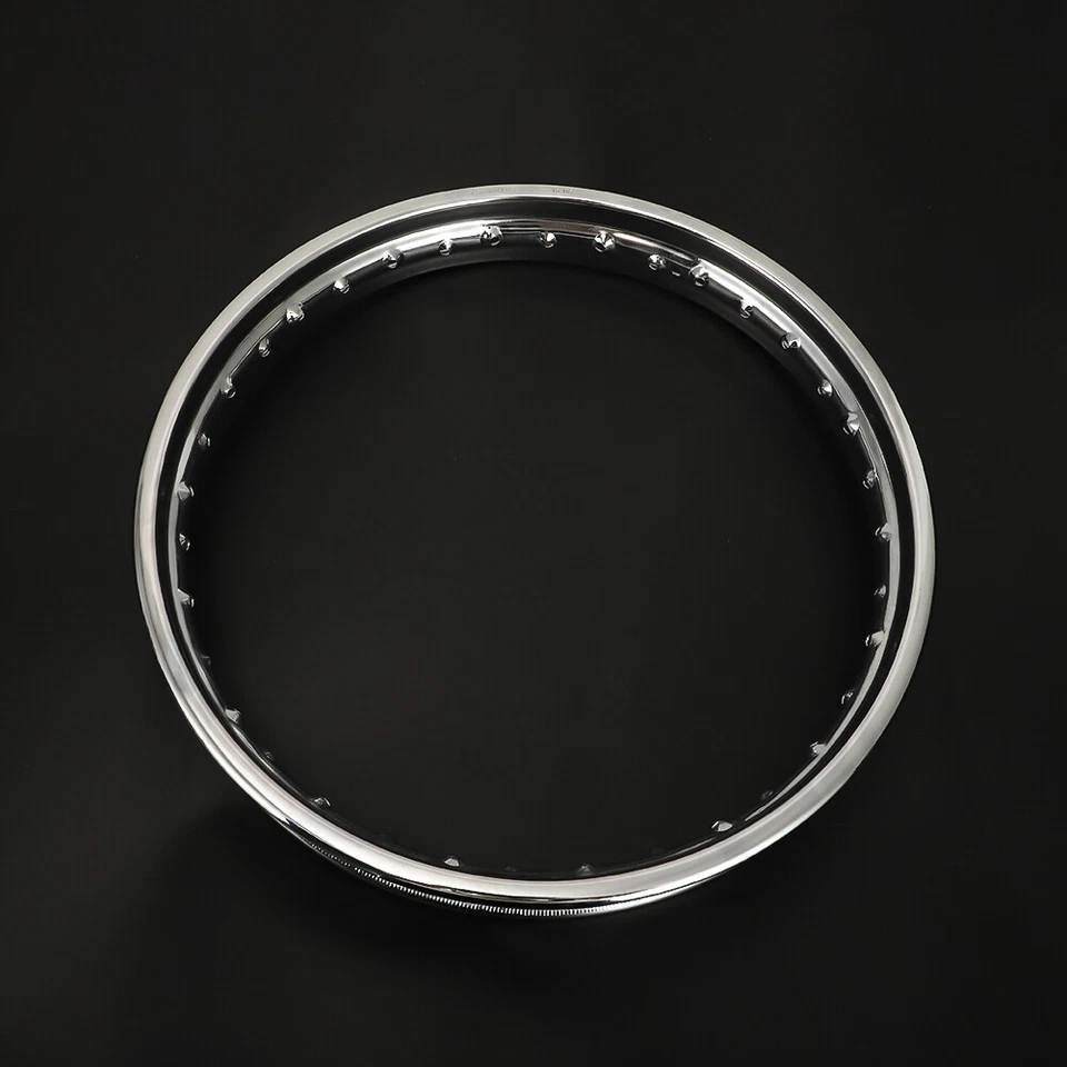 For HONDA CB350 CB350G SL350 CL XL REAR WHEEL 1.85 CHROME RIM 18" 36 SPOKE HOLE - Image 4 of 4