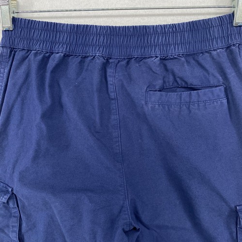 KITH Pants Youth 12 KIDS Classic Cargo Tapered Snap Front Cotton Poplin Blue - Picture 4 of 16