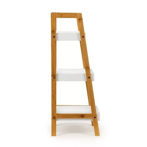 Ladder Shelf Bookcase 3 or 5 Tier Storage Shelving Unit Display Stand Wall Rack - Picture 23 of 60