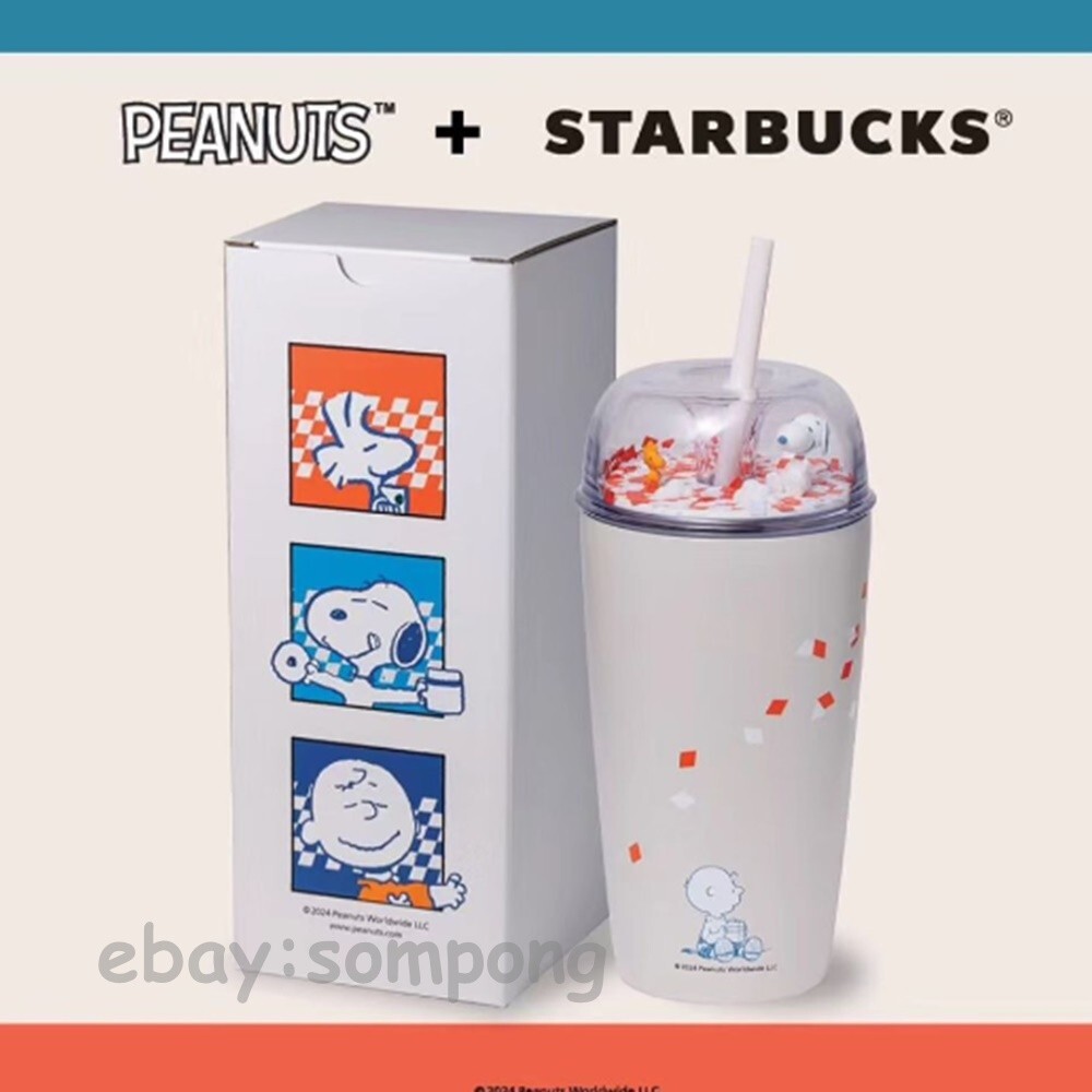 Starbucks Snoopy 2024 Gift New Year Christmas Tumbler Cold Cup