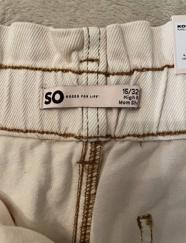 NUEVOS CON ETIQUETAS KOHL'S Mom Pantalones Cortos High Rise Talla 15/32W - Imagen 11 de 12