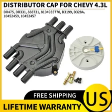 Rotor D465 10452457 and Distributor Cap 10452458 D328A Kit For GM Chevrolet 4.3