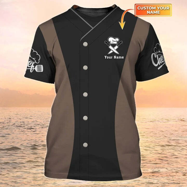 3D All Over Print Chef Shirt, Chef Clothing, Chef Custom Tshirt Chef Uniforms Bl