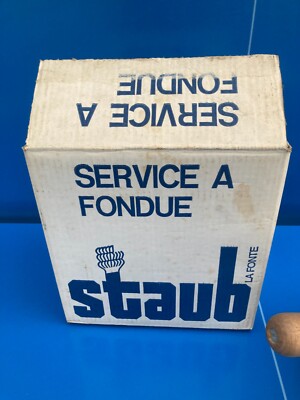 Service à fondue en fonte noir Staub