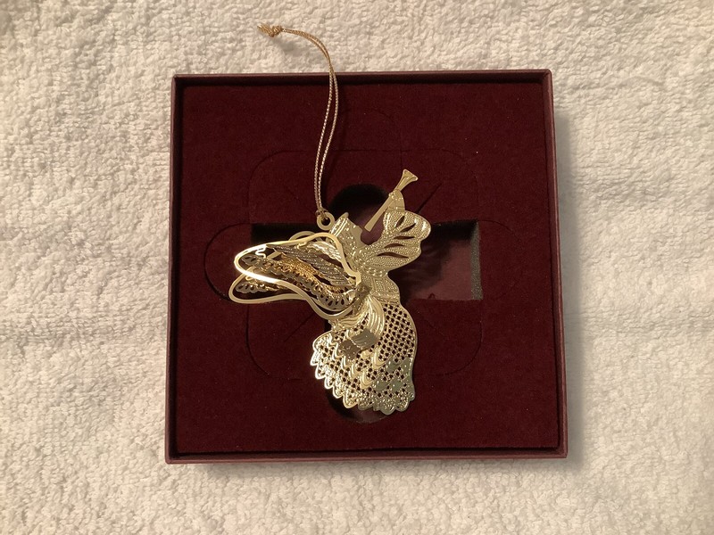 Baldwin Brass Christmas Ornament, Angel