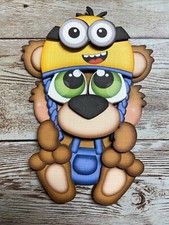 Minion Bear paper piecing premade piecing scrapbook page die cut CFAIRIES