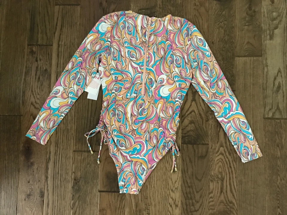 ROXY Arena Cálida Manga Larga 1 PC Rashguard Traje de Baño Traje de Paleta para Mujer MEDIANO NUEVO Foto 3 de 4