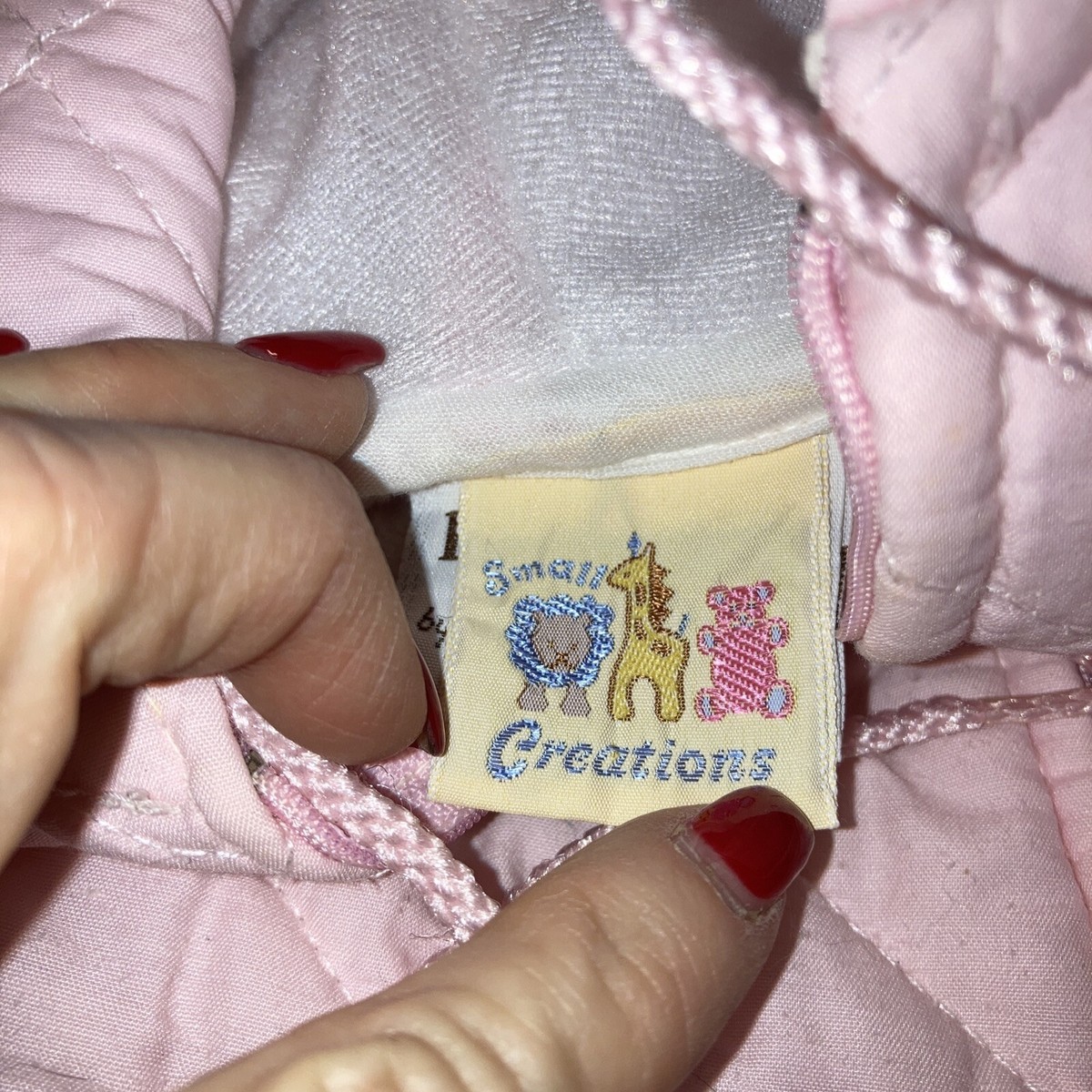 Vintage Peter Rabbit Quiltex small creations, pink, Baby Bunting Beatrix Potter View 6