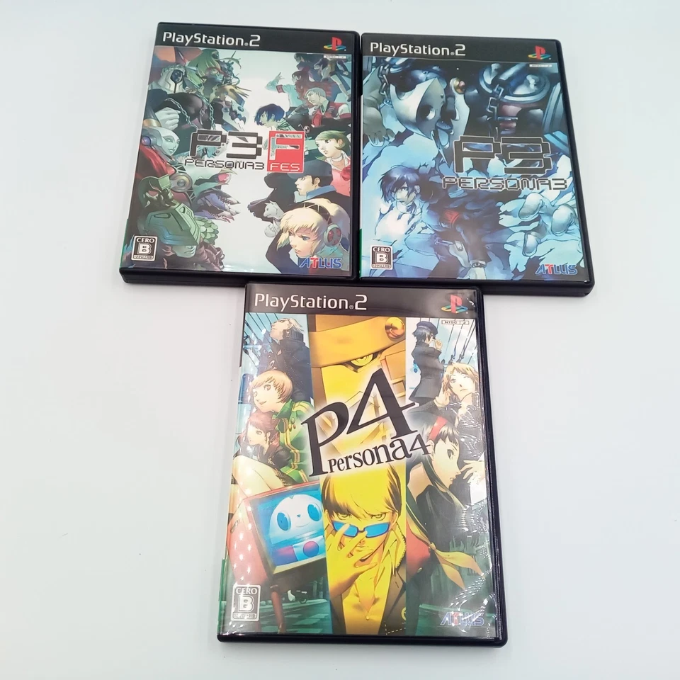 Persona 3 & 3 Fes Append Edition & 4 Set PS2 PlayStation 2 Japanese CIB Complete - Image 2 of 4