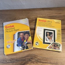 Kodak High Gloss Premium Photo Picture Paper 1 Box Open The Other Sealed