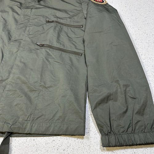 Saint Laurent Jacket Mens Size 46 Rose Appliquéd Military Hooded MSRP $1,790 - Picture 6 of 23