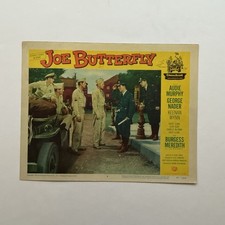 1957 Joe Butterfly Original 11x14” Lobby Card Audie Murphy George Nader