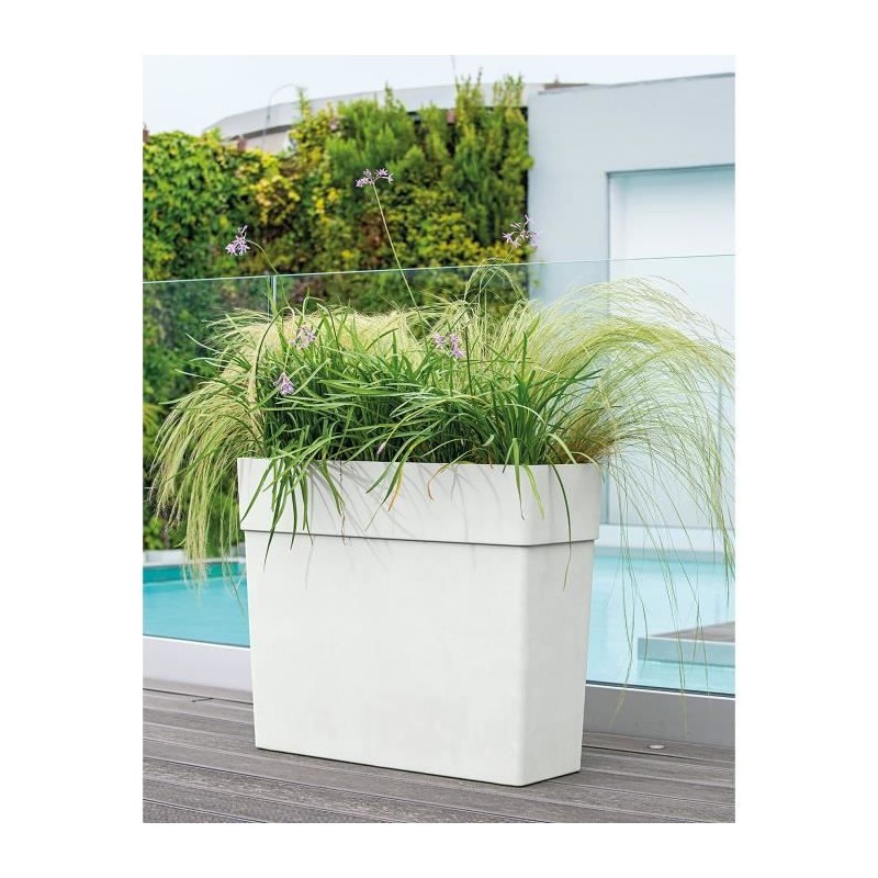 Muret haut LIKE R DEROMA résistant au gel et UV pour séparation terrasse
