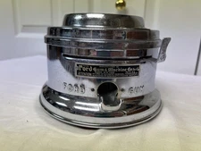 Vintage Ford Penny Gumball Machine Base~w/Ring~Lock Bar & Padlock~Works Great!