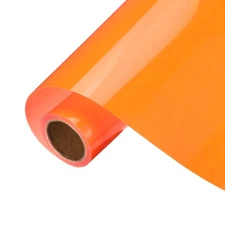 Fluorescent Orange Permanent Vinyl, 10 Inch x 9.8ft Vinyl Roll