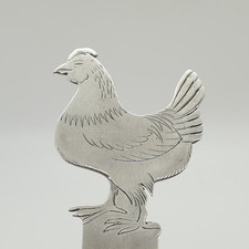 Sterling Silber Henne Brief&ouml;ffner Sampson Mordan Chester 1919