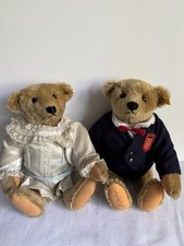Margaret Steiff Woodbury strong museum Victorian Boy Girl mohair teddy signed