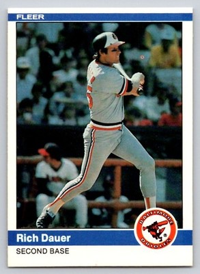 1984 Fleer - Rich Dauer #4 - *Near Mint*