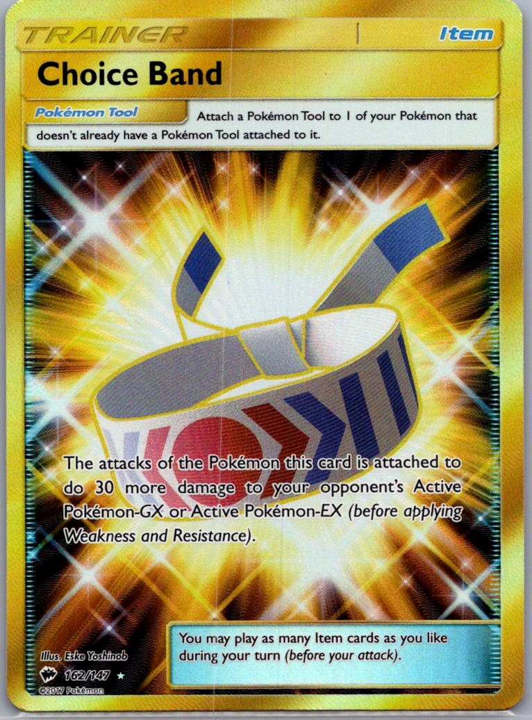 Choice Band - Secret Rare 162/147 SM - Burning Shadows NM