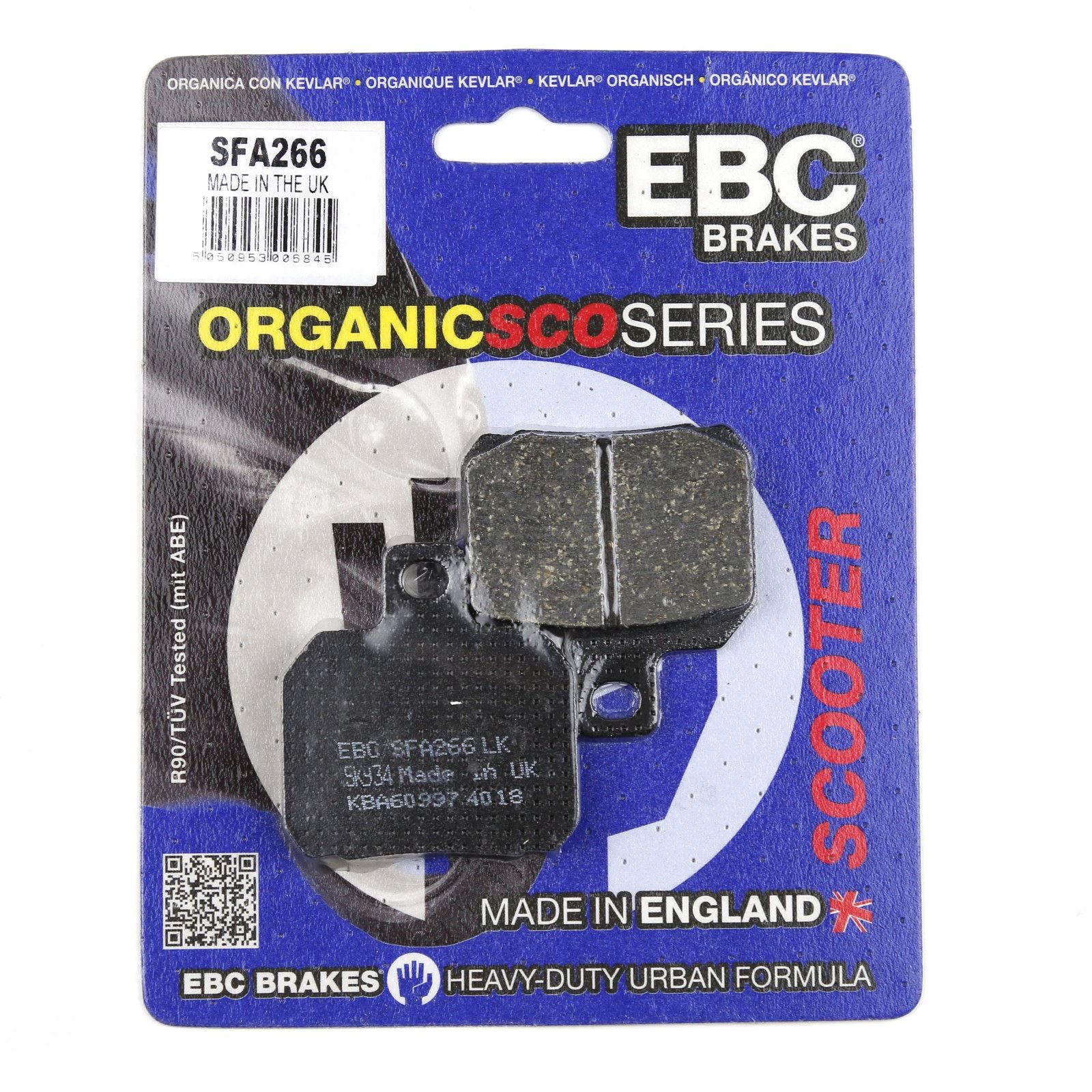 EBC SFA266 Organic Scooter Brake Pads Front - DERBI GP1 50 Race 05-07 - Image 77