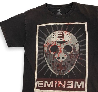 Y2K Eminem Shirt Friday 13th Jason Bloody Hockey Mask Rap Slim Shady