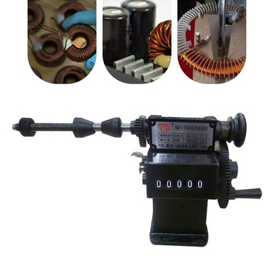 Dual Purpose Manual Coil Winder Machine Counter Wire Coil Winding Tool 0-99999