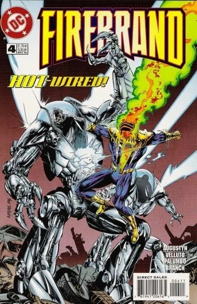 DC Firebrand #4 arte de capa preliminar original por Sal Velluto!!!! 2 capas preliminares! - Imagem 4 de 4