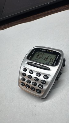 Vintage Timex 1440 Telebank Calculator Indiglo Sports Watch NEEDS STRAP A6