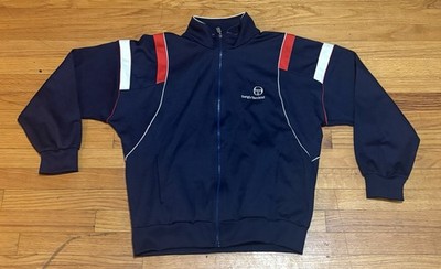 Sergio Tacchini Full Zip Track Suit Top Made In Italy Size 52, L
