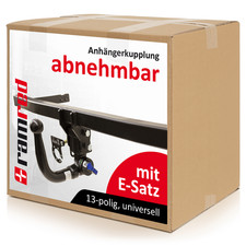 Für Audi A8 10.2002-02.2010 ANHÄNGERKUPPLUNG abnehmbar + 13pol universell E-Satz