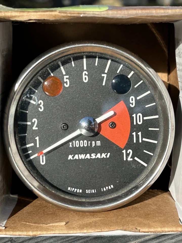 Kawasaki H1 500 1969-71 tacómetro como fabricante original H1/A/C envío gratuito Foto 2 de 4