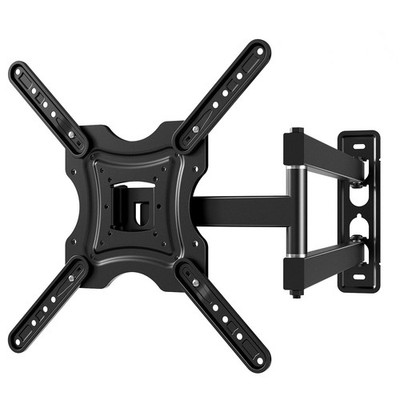 Full Motion TV Wall Mount, Corner Wall Mount Bracket with Swivel Tilt Arm, Fi...