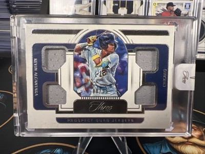 2023 Panini Three and Two Kevin Alcantara Prospect Quad Jerseys card Chicago /35