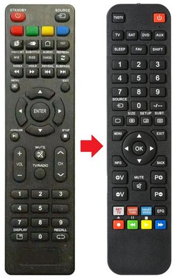 Fernbedienung geeignet für SILVER IP-LE410983 | IPLE32 | IPLE32410004